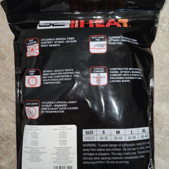 ✨ 32 DEGREES | Men's heat long sleeve crew neck tee (2 pack) - Picture 3 of 3